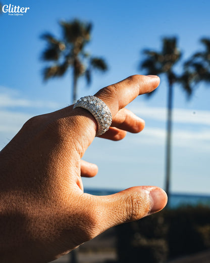 5 Layer Diamond Band Ring 【SILVER】