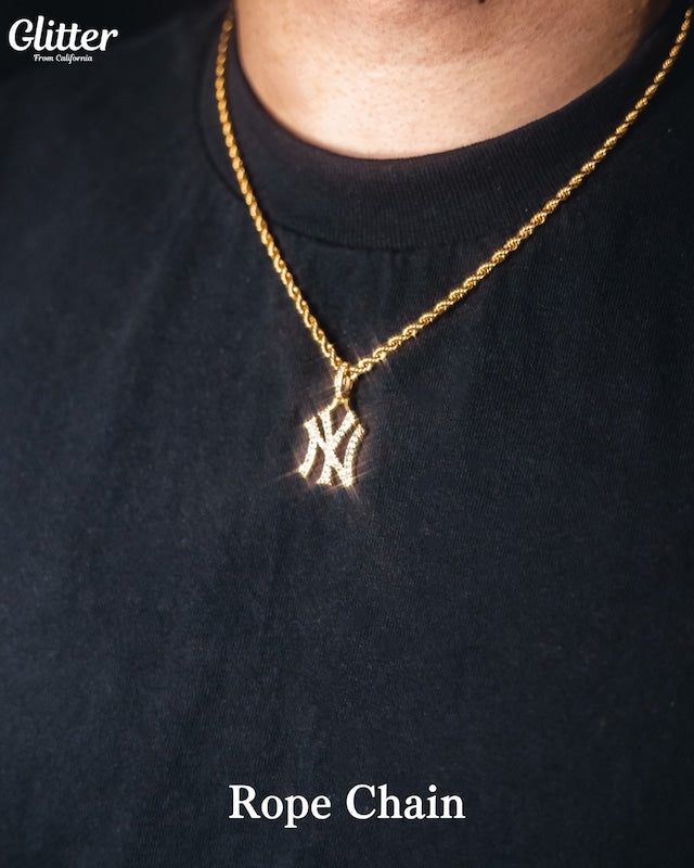 s925 Iced Out NY Pendant
