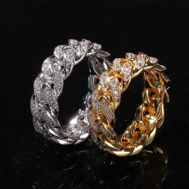 10K Iced Out Miami Ring 【10mm】