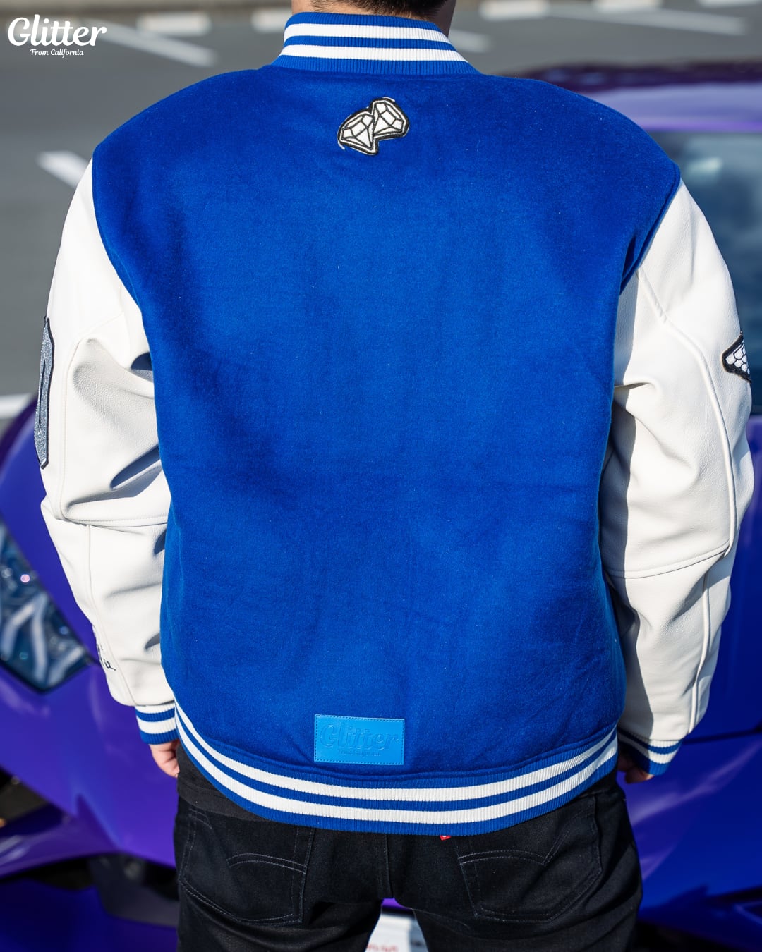 Glitter '20 Stadium Jacket【LA BLUE】