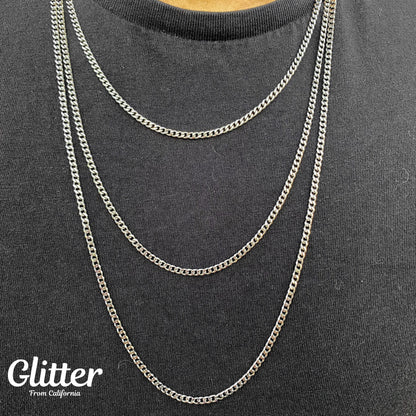 Miami Chain Link Necklace 【3mm/SILVER】