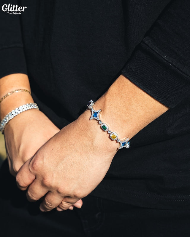 s925 Colored Gemstone Bracelet