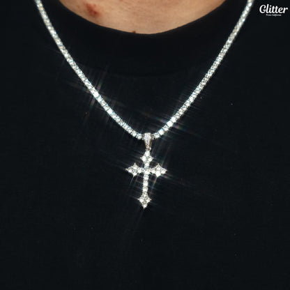 Iced Out Celtic Cross Necklace 【GOLD/SILVER】