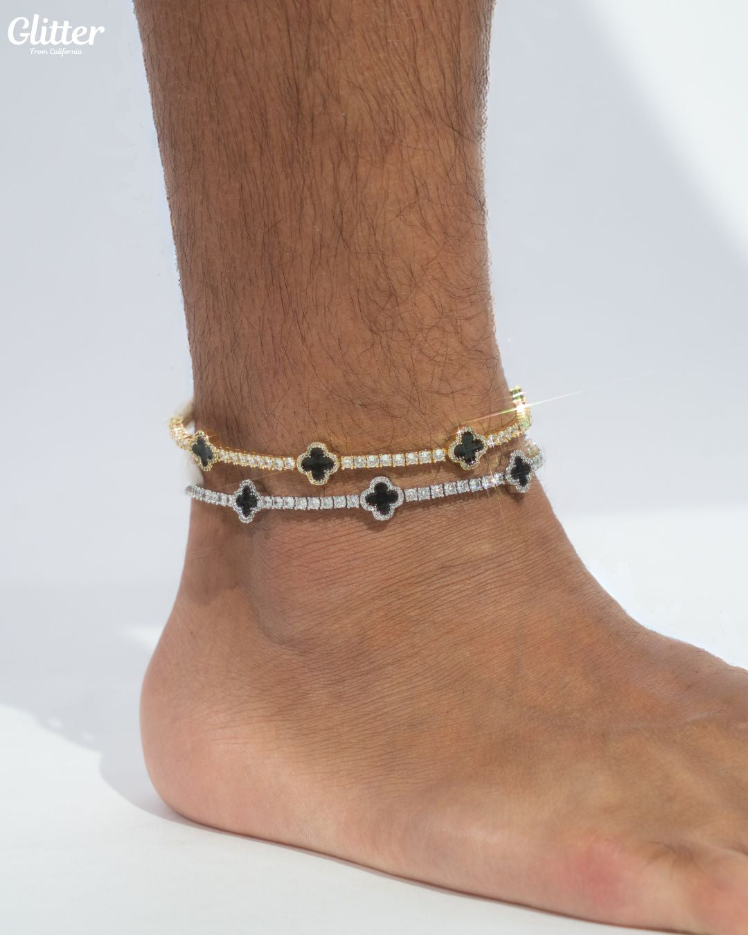 Motif Tennis Chain Anklet