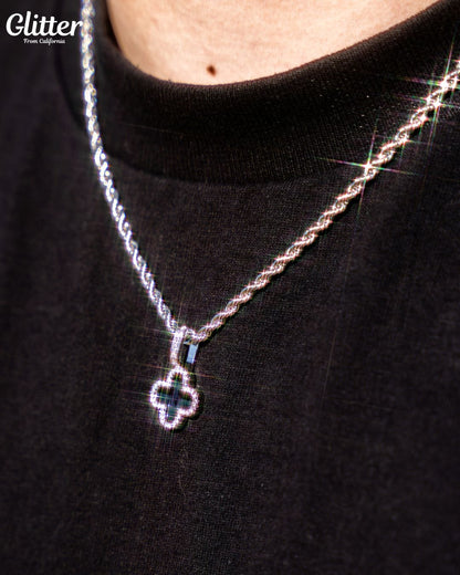 Iced Out Motif Pendant