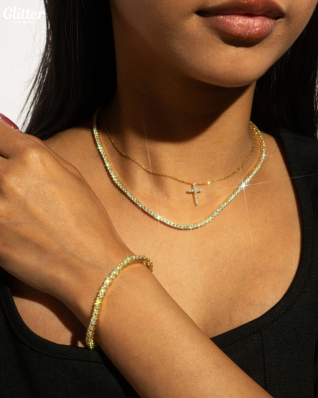 Luxury Tennis Necklace【2mm/GOLD】