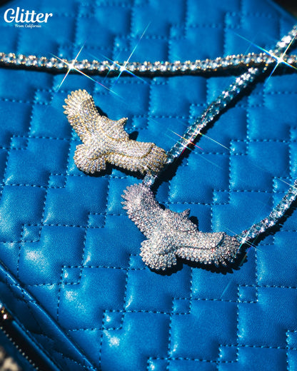 Iced Out Indian Eagle Pendant 【GOLD/SILVER】