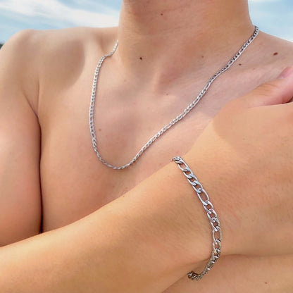 s925 Figaro Chain Bracelet【5mm】