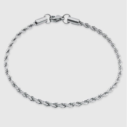 Diamond Cut Chain Bracelet 【3mm/SILVER】