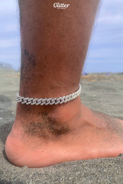 Iced Out Cuban Chain Anklet【GOLD/SILVER】