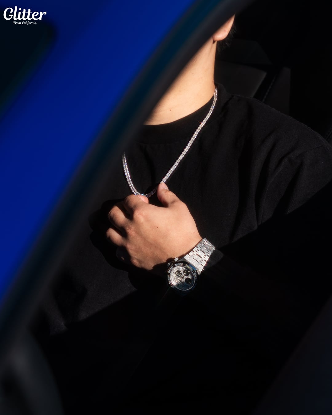 Baguette Tennis Chain Necklace【5mm】