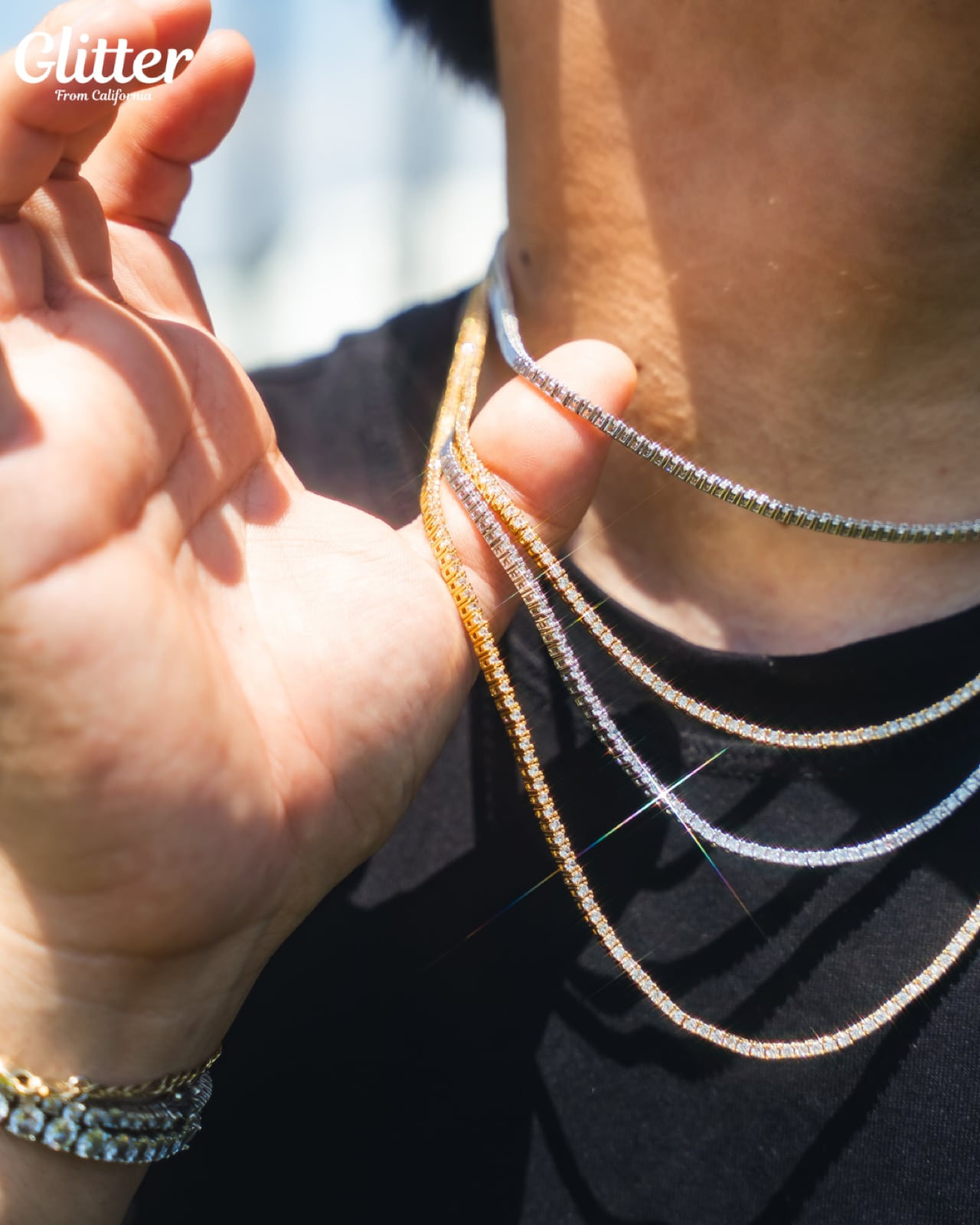 Luxury Tennis Necklace [2mm] – Glitter