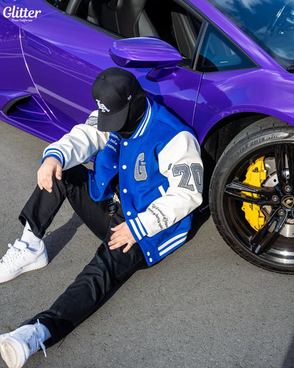 Glitter '20 Stadium Jacket【LA BLUE】