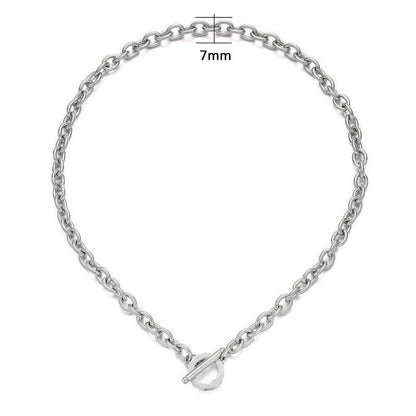 316L Toggle Chain Necklace 【SILVER】