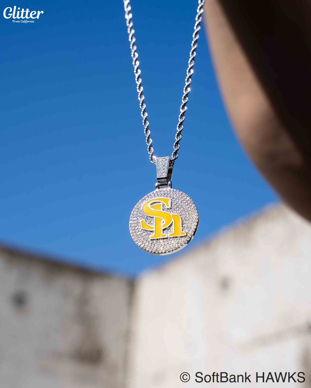 Iced Out HAWKS Pendant 【福岡ソフトバンクホークス】