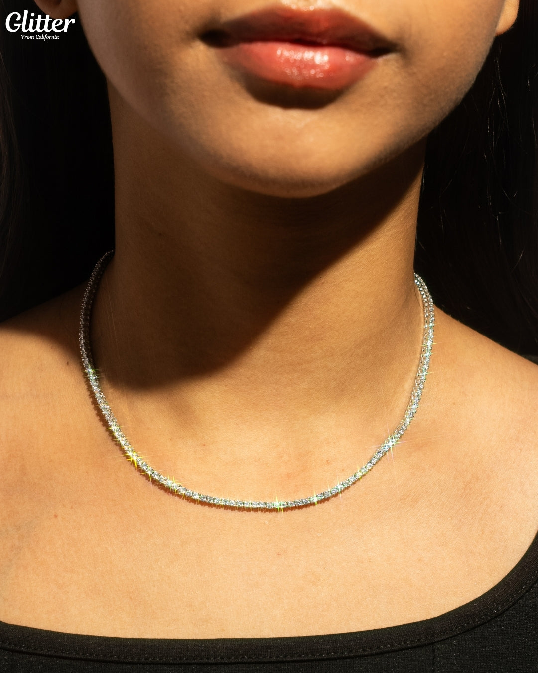 Luxury Tennis Necklace【2mm/SILVER】