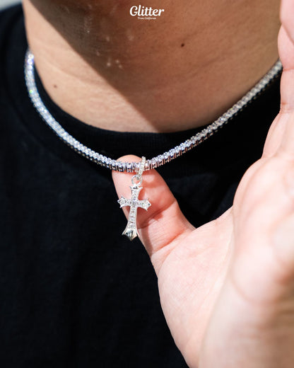 s925 Solid Cross Pendant