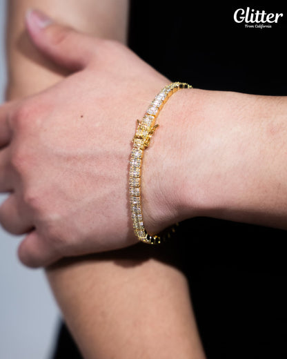 Baguette Tennis Chain Bracelet【5mm】