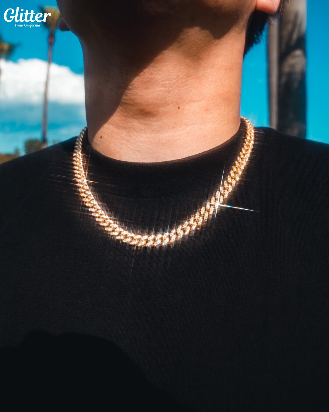 Iced Out Cuban Chain 【8.5mm】 – Glitter