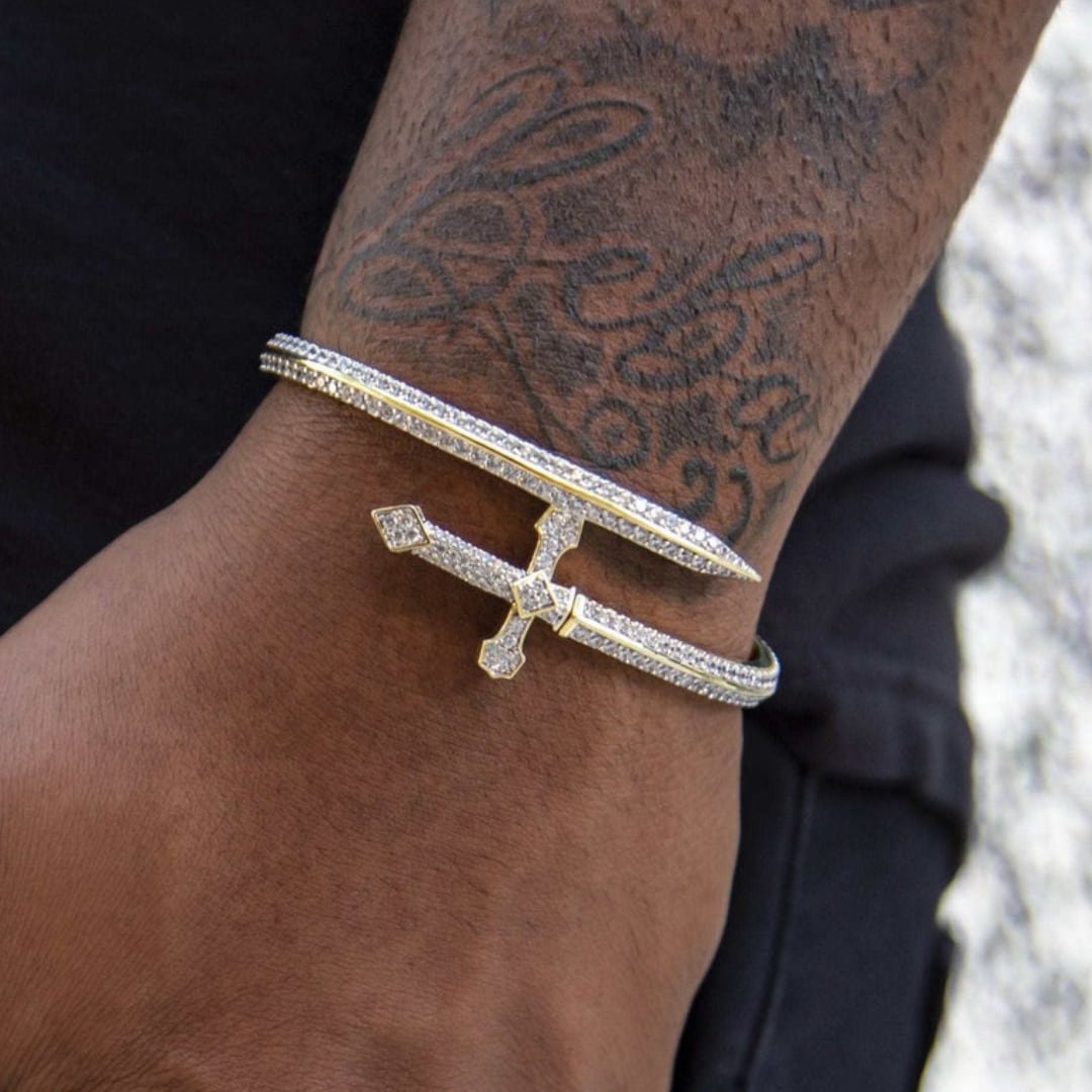 Iced Out Dagger Bracelet