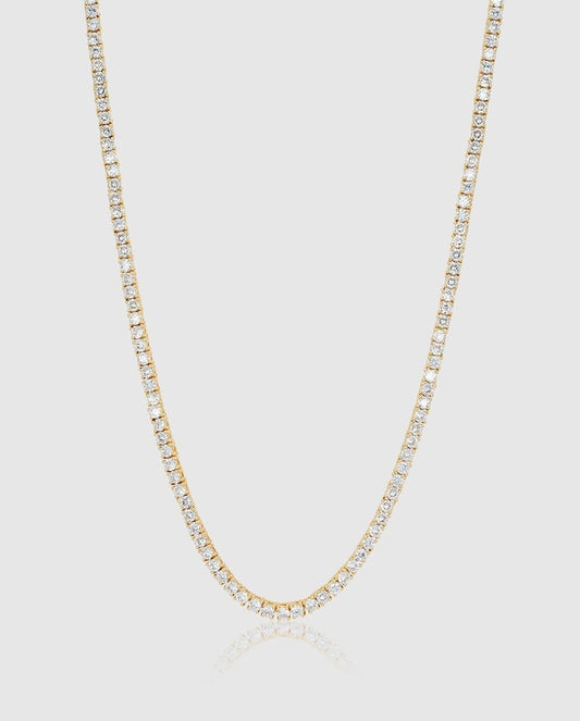 10K Luxury Tennis Necklace 【3mm】