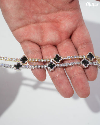 Motif Tennis Chain Anklet