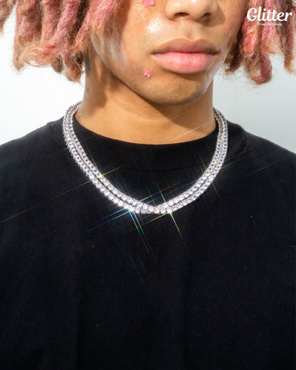 Luxury Tennis Necklace 【5mm / SILVER】