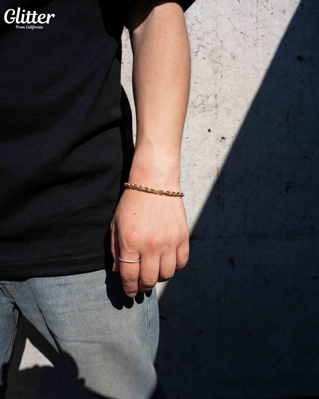 s925 Iced Box Chain Bracelet