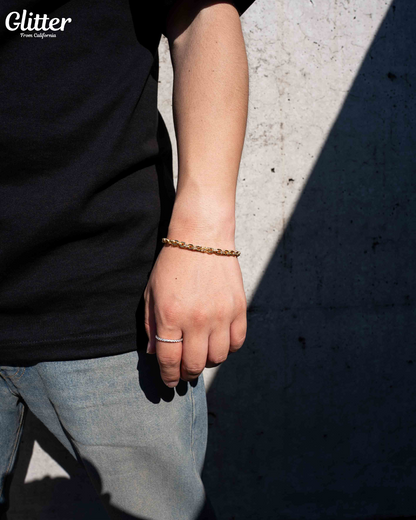 s925 Iced Box Chain Bracelet
