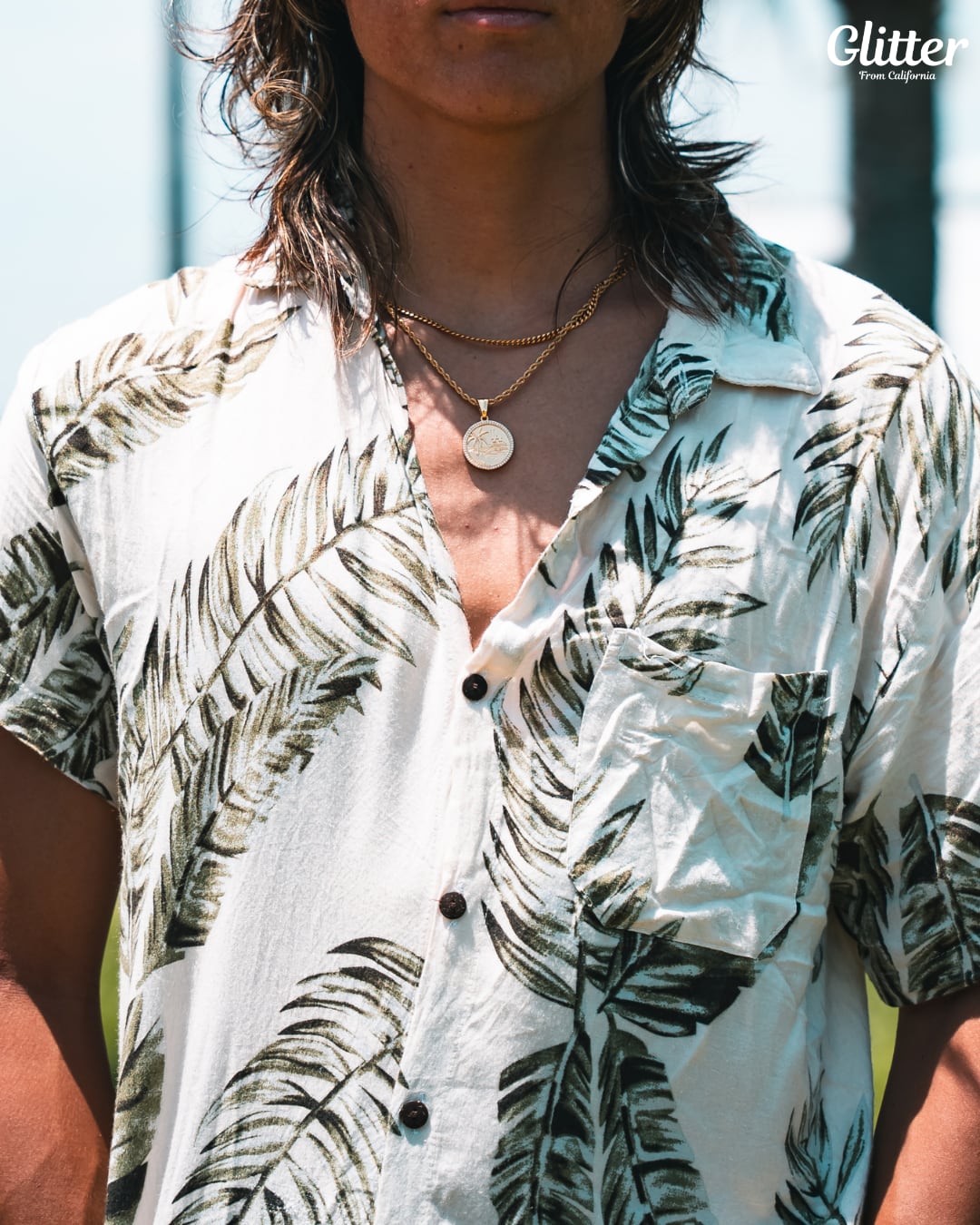 Iced Malibu Coin Pendant