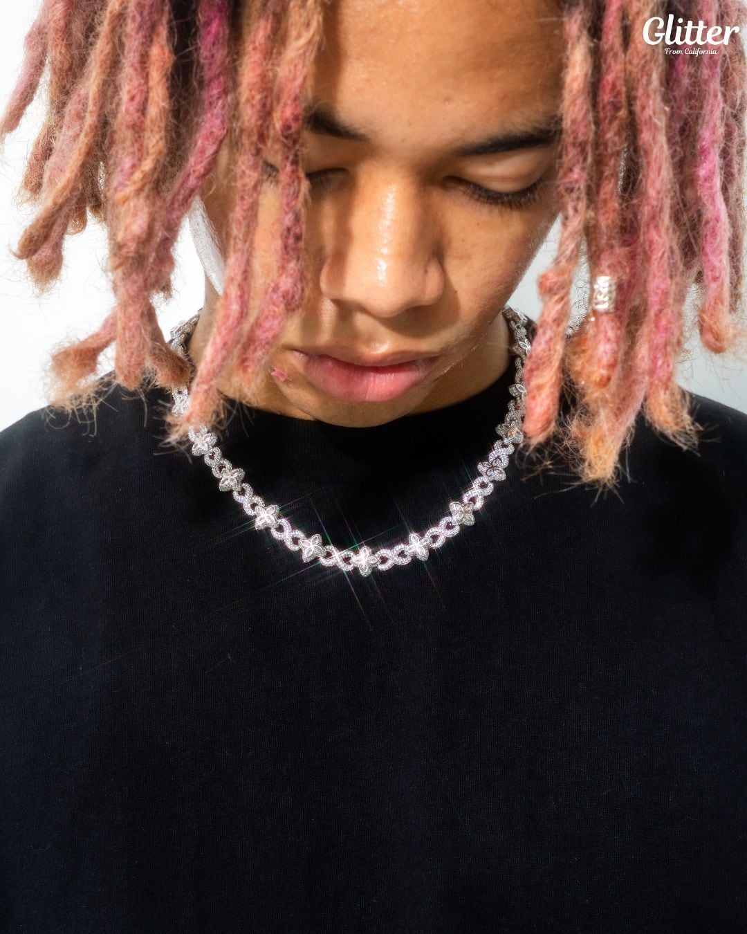 Diamond Infinity Four Leaf Necklace