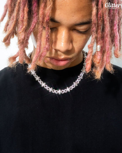 Diamond Infinity Four Leaf Necklace