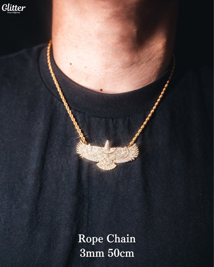 Iced Out Indian Eagle Pendant