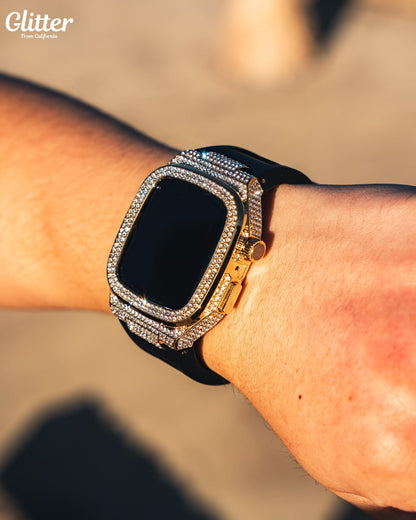 Iced Out Apple Watch Case 【GOLD】