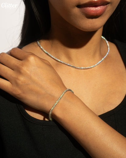 Luxury Tennis Necklace【2mm/SILVER】