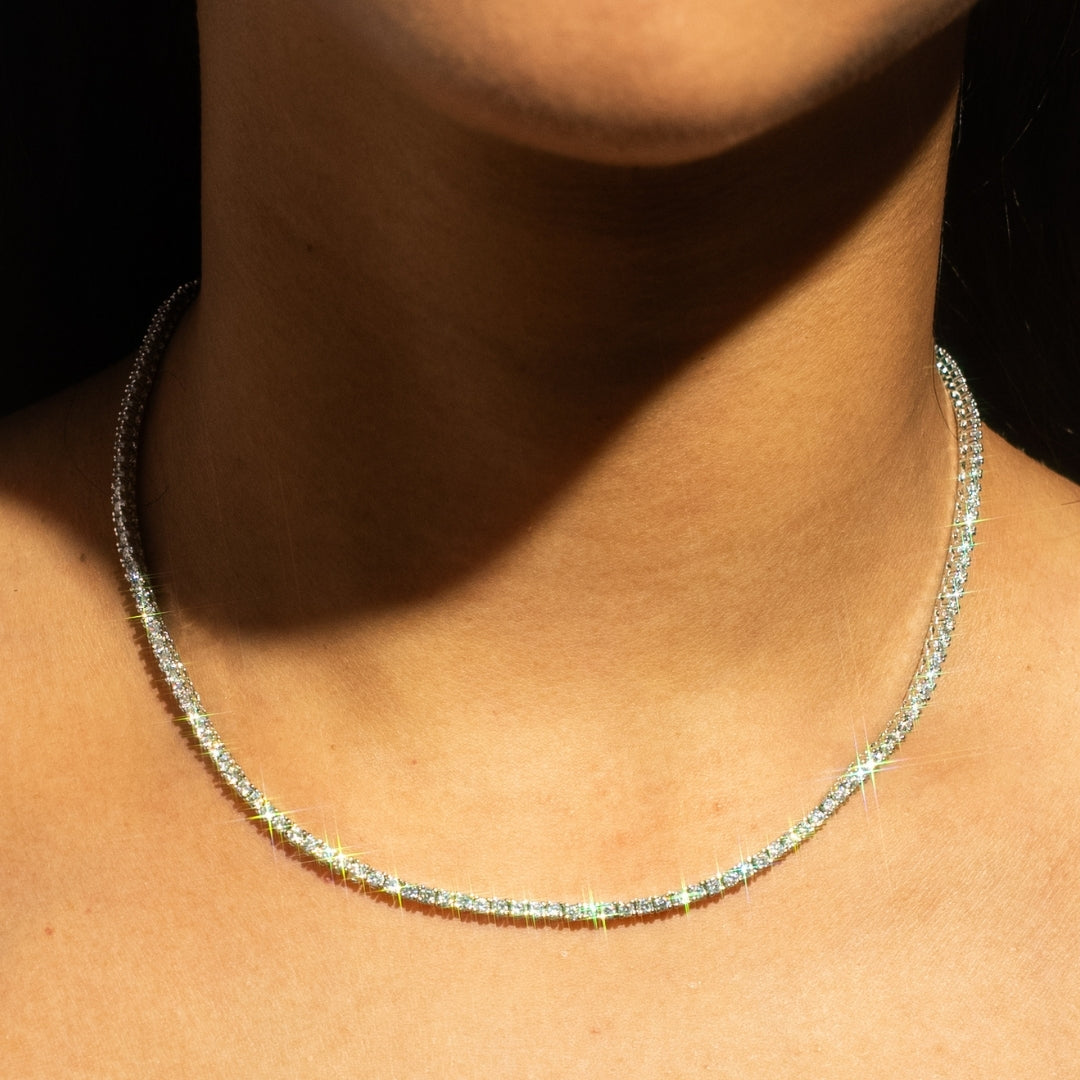 Luxury Tennis Necklace【2mm/SILVER】