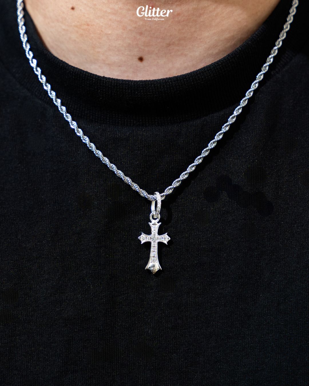 s925 Solid Cross Pendant