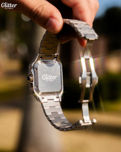 Iced Greek Dial Diamond Watch