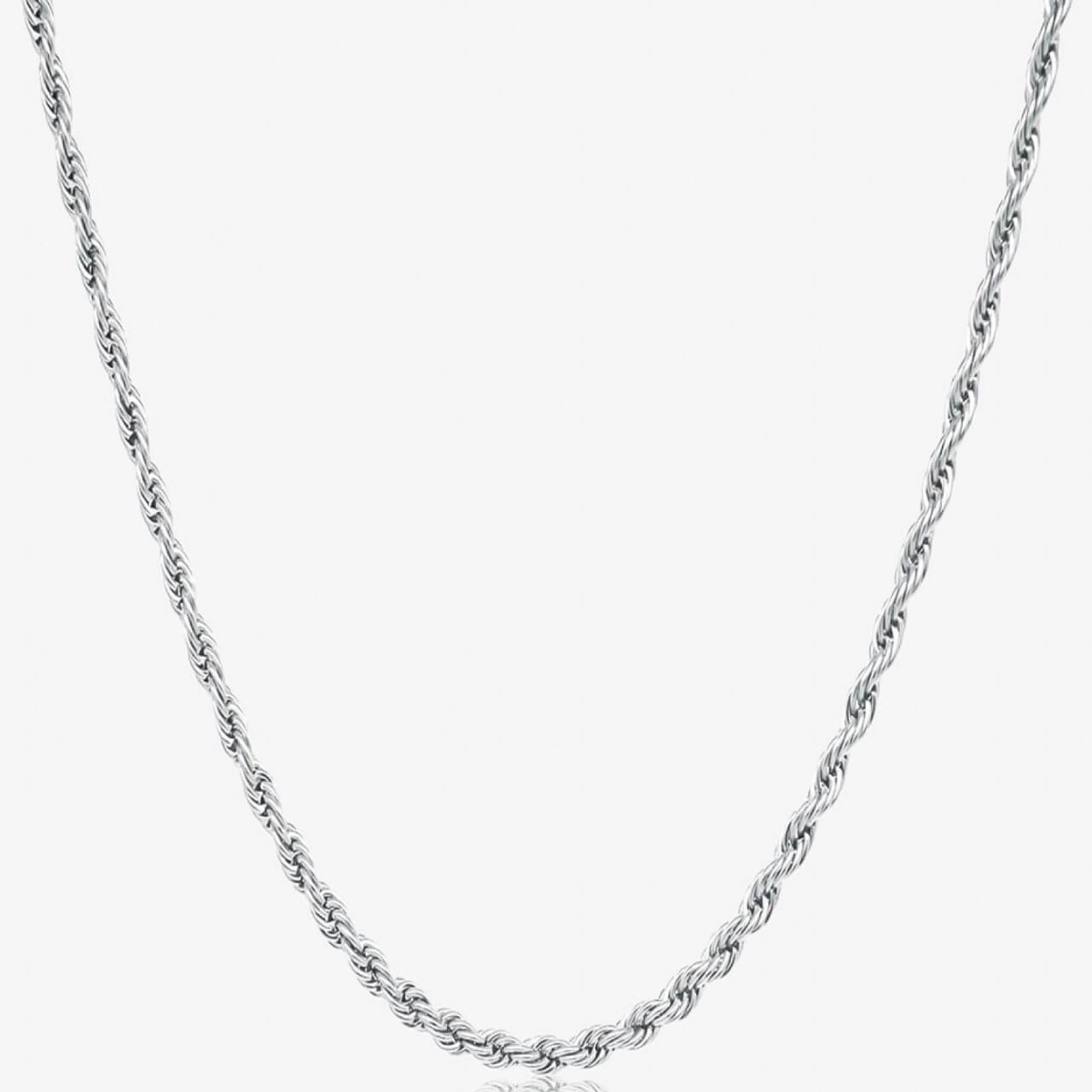 Diamond Cut Rope Chain 【3mm/SILVER】