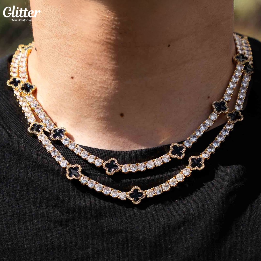 Motif Tennis Chain Necklace