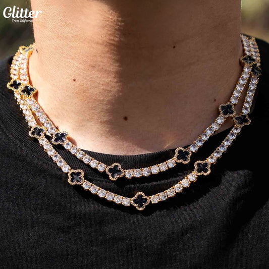 Motif Tennis Chain Necklace