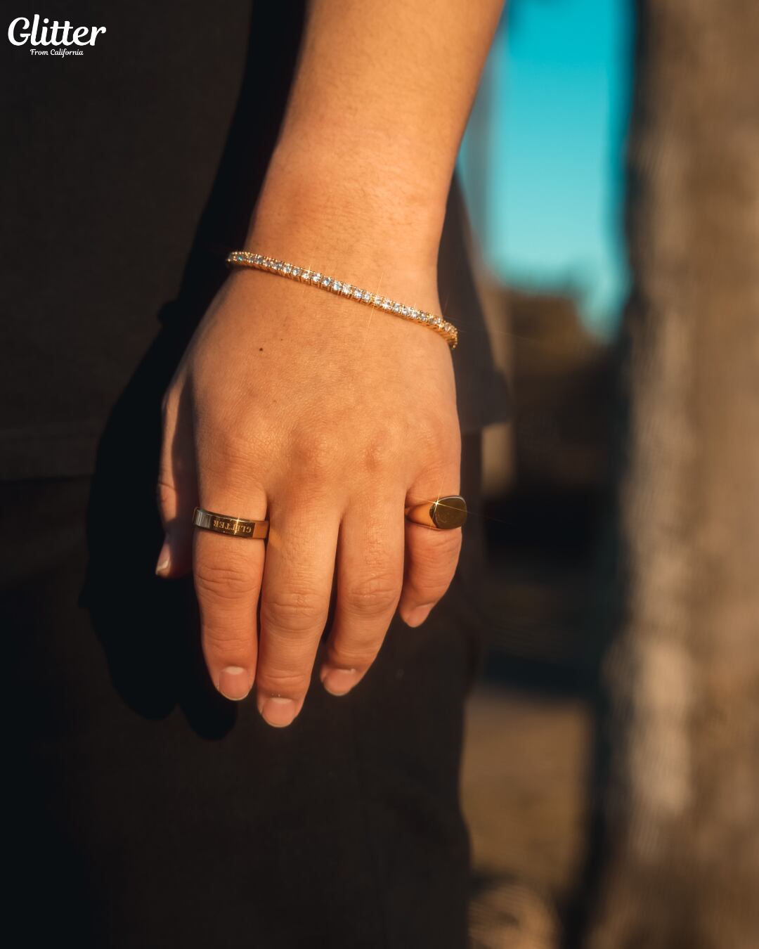 Luxury Tennis Bracelet 【3mm / GOLD】