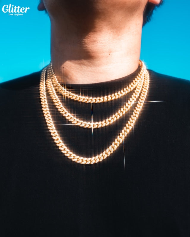 s925 Iced Out Cuban Chain 【8.5mm】