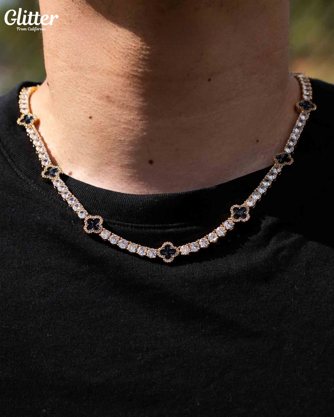 Motif Tennis Chain Necklace