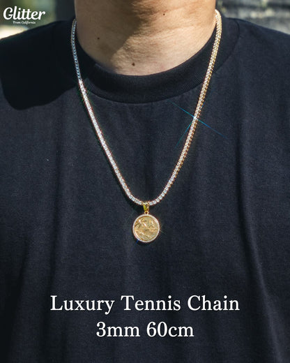 Iced Malibu Coin Pendant