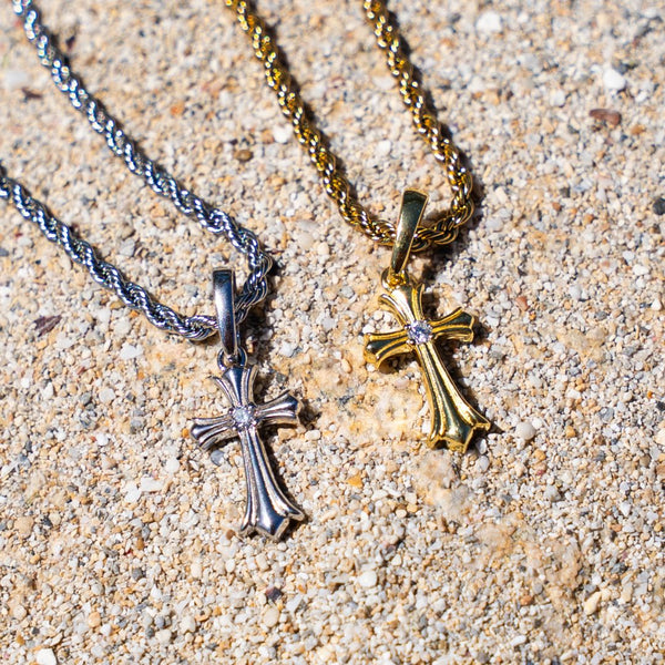 GLITTER5mm 55cm クロスペンダント s925 Diamond Solid Cross Pendant – Glitter