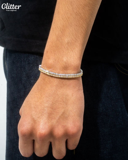 2mm Tennis Chain Bracelet 【GOLD/SILVER】