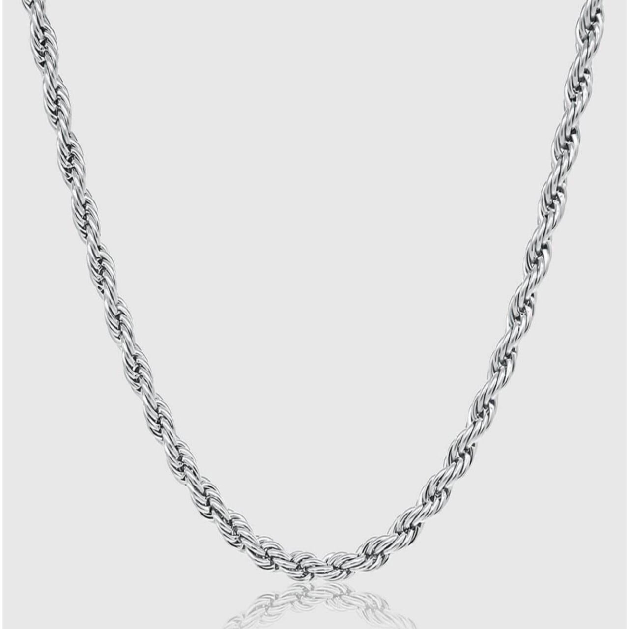 Diamond Cut Rope Chain 【5mm/SILVER】 – Glitter