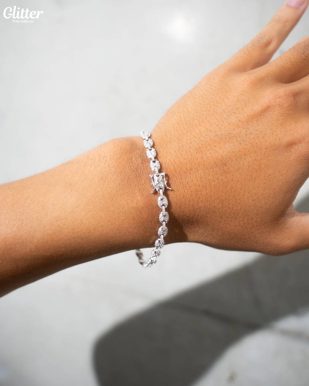 Iced Out Puffed Gucci Chain Bracelet【5mm】