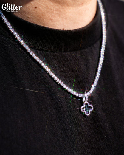 Iced Out Motif Pendant